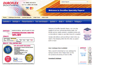 Desktop Screenshot of duroflexpapers.com